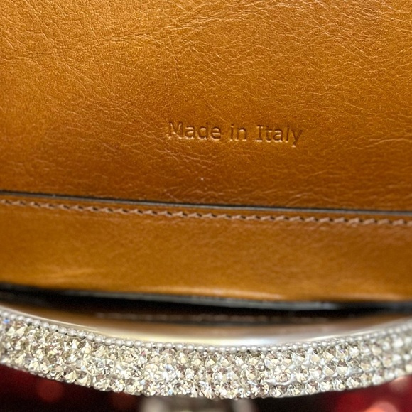 ❤️NWT-PRATESI, Made In Italy Genuine Leather 3 Compartment Bamboo Handle Tote❤️ - Picture 16 of 16